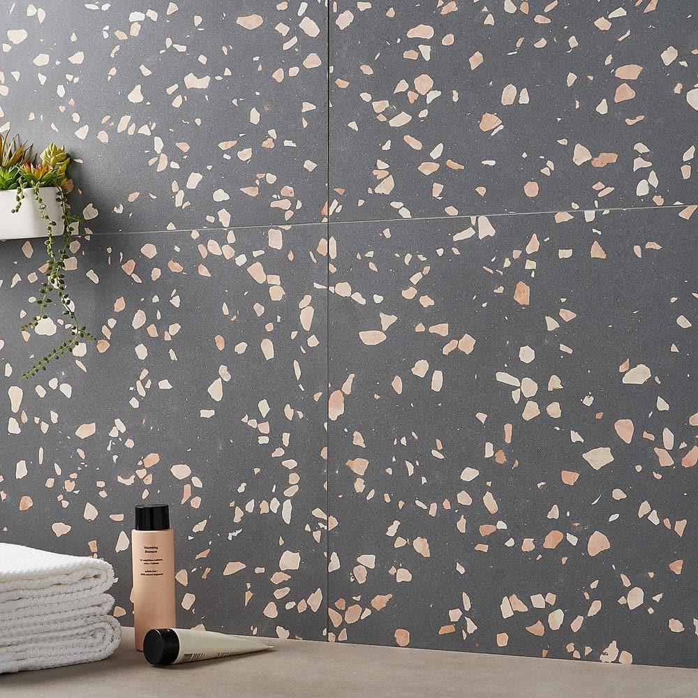 Brezza Terrazzo 23.62 in. x 23.62 in. Honed Terrazzo Floor and Wall Tile (3.87 Sq. Ft. / Each)