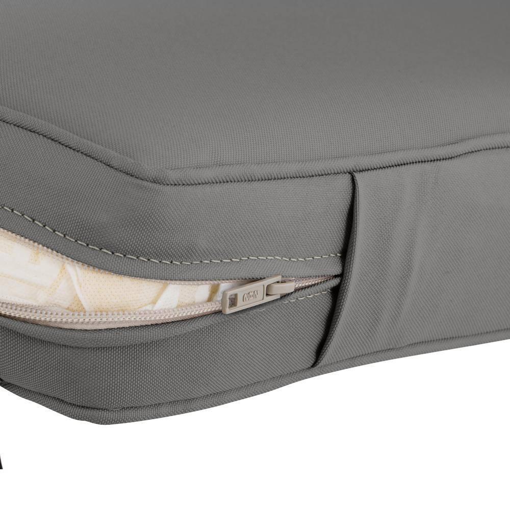 Classic Accessories 25"x22" Montlake Water Resistant Patio Lounge Back Cushion: FadeSafe, Zippered