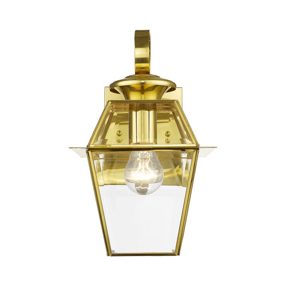 Livex Lighting Westover 1 - Light Wall Light in  Polished Brass