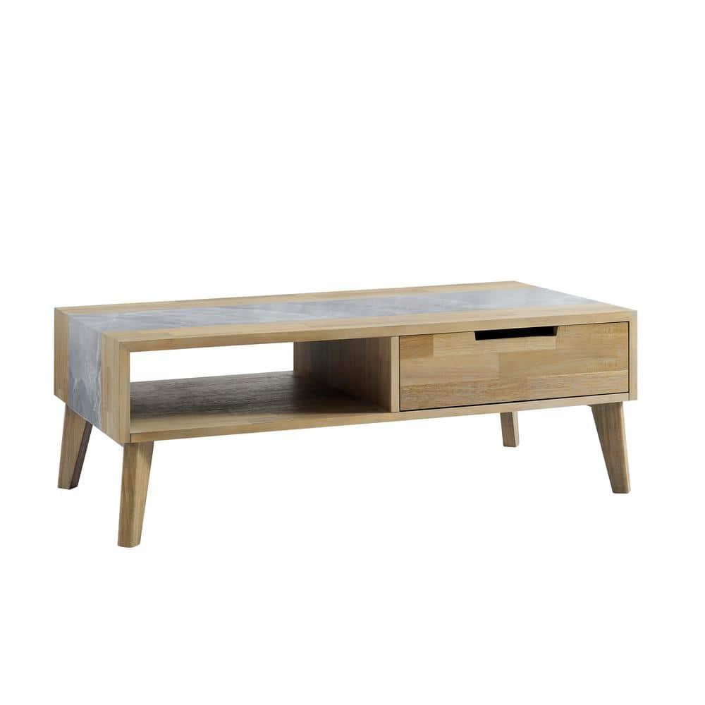 Calgary Gray Sintered Stone Cocktail Table