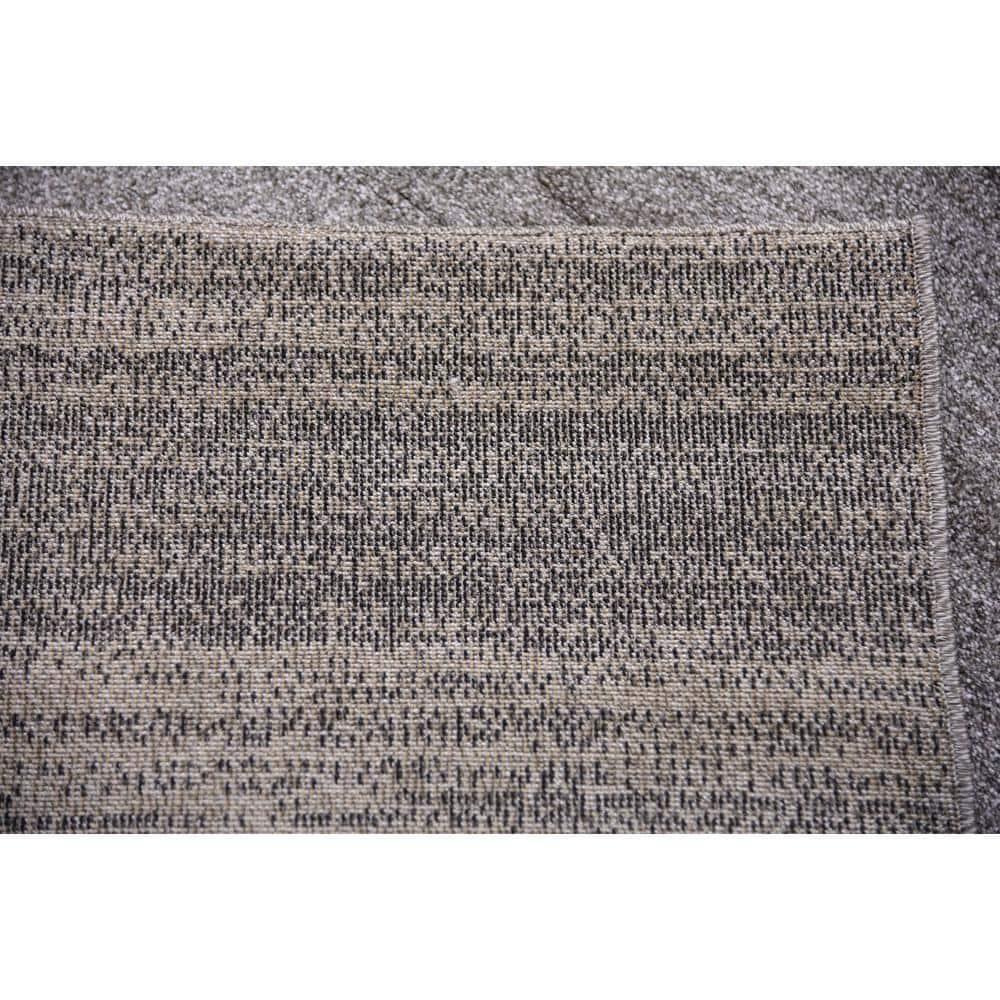 Unique Loom Del Mar Collection Area Rug - Sarah (9'  x 12' Rectangle Light Gray/Gray)
