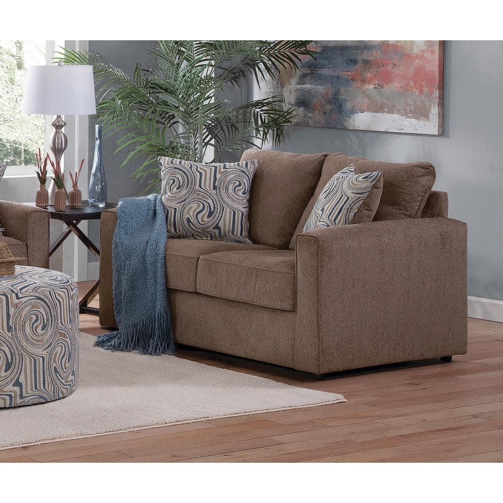 American Furniture Classics Delilah Model 8-020-A441V2 Loveseat with 2 Throw Pillows for Indoor Use