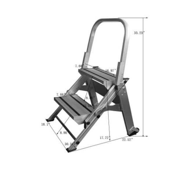 Xtend And Climb-wt2 2 Step Aluminum 300-lb Type Ia Step Ladder