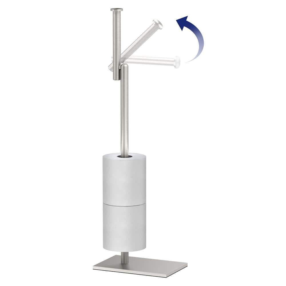 Freestanding Toilet Paper Holder with Storage