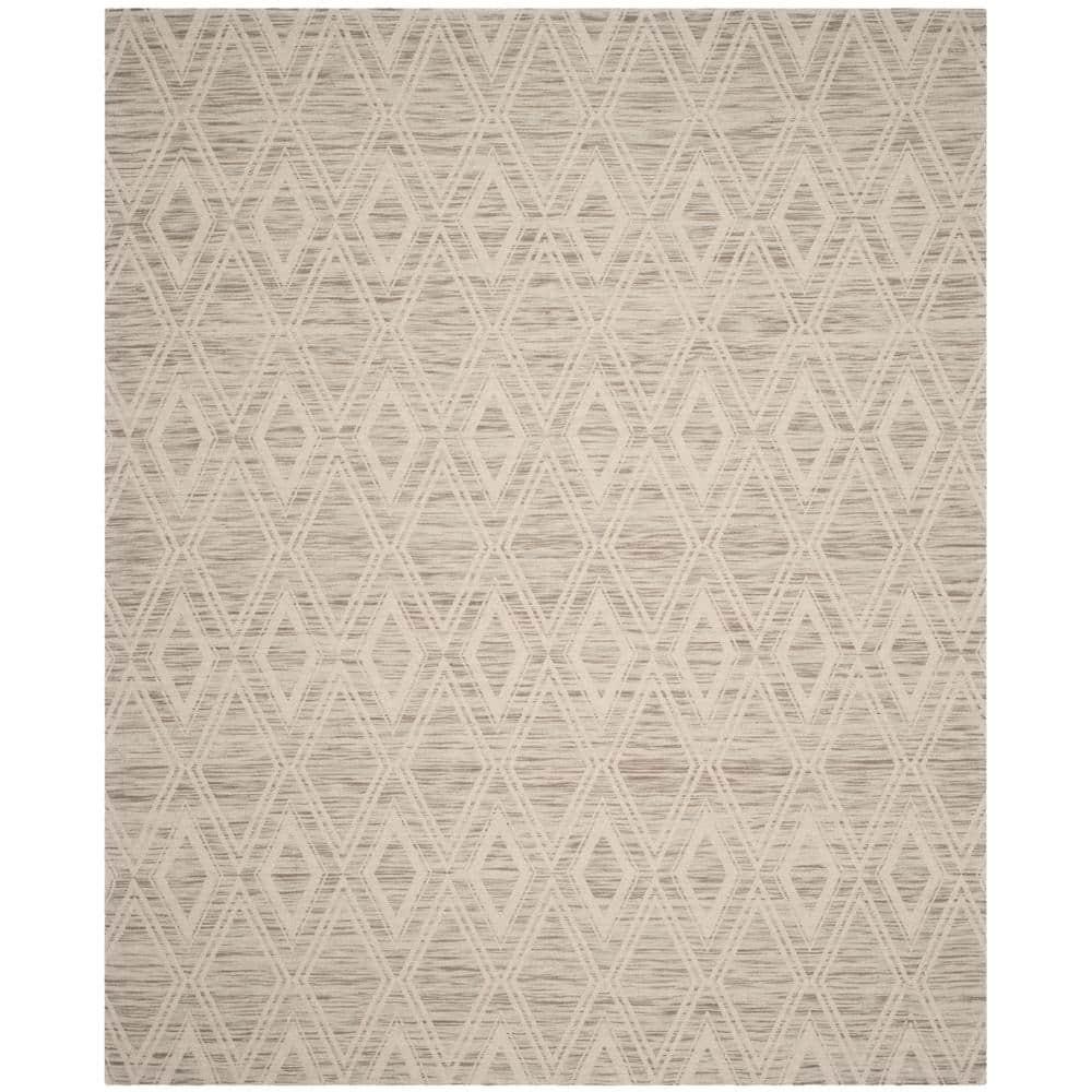 Marbella MRB312 Hand Loomed Indoor Area Rug - Light Brown/Ivory - 8'x10' - Safavieh