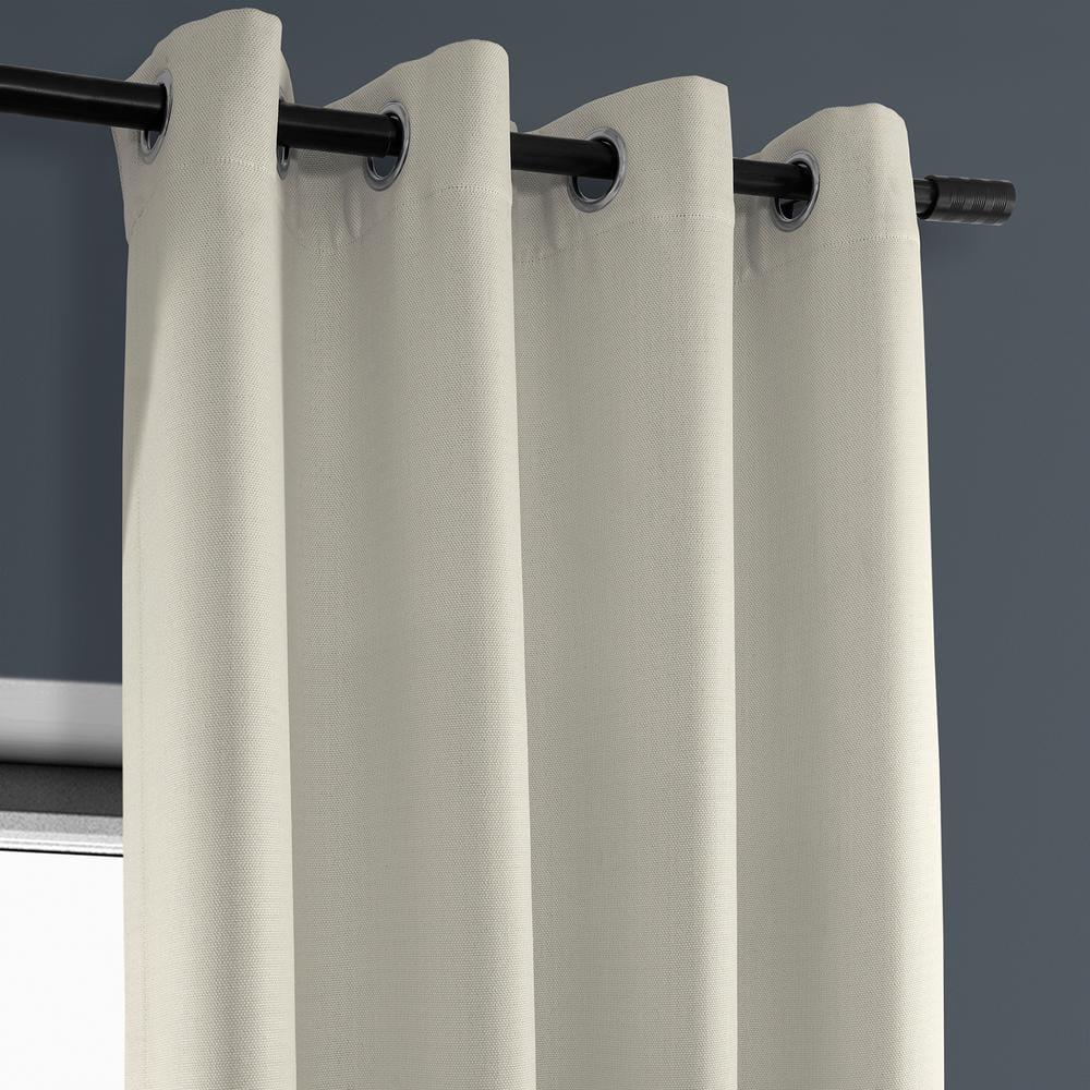 HPD Half Price Drapes Birch Grommet Faux Linen Room Darkening Curtains for Bedroom & Living Room Curtains (1 Panel), Door & Window Curtains 84 inches long, Grommet Curtains & drapes, 50W X 84L