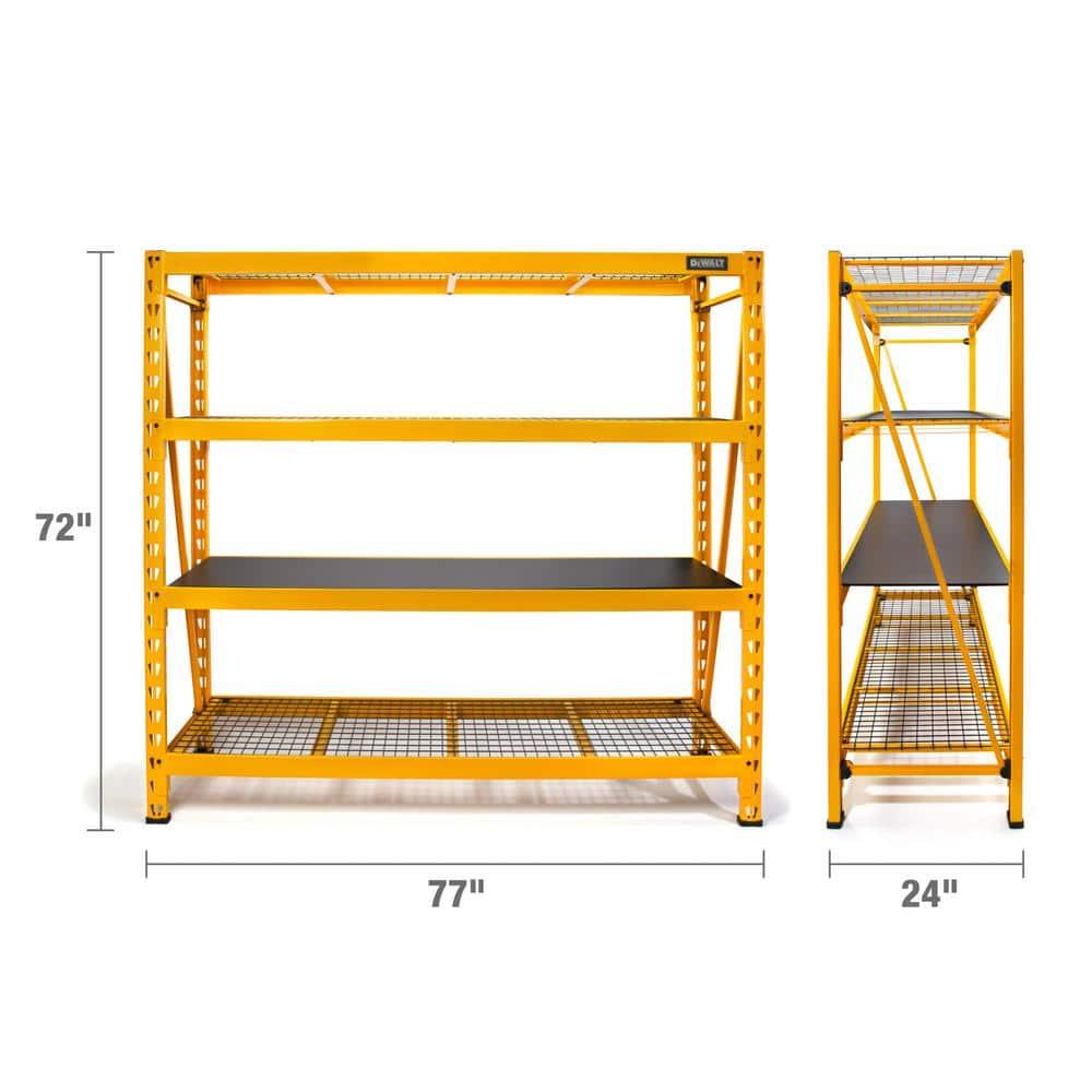 DeWalt Shelving 56829 Dewalt-Rak-Dxst10000 6Ft 4-Shlf Indust Rack,Yellow