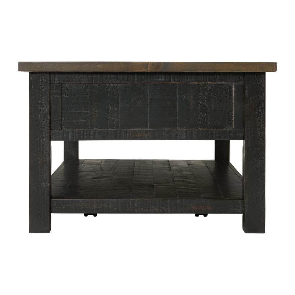 Martin Svensson Home Monterey 50" Coffee Table, Black and Brown
