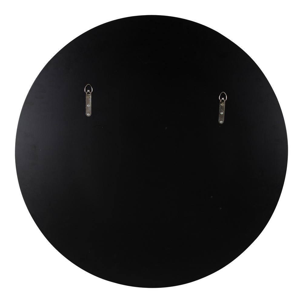 30" Caskill Round Wall Mirror Gray - Kate & Laurel: Chic Oversized Decor, No Assembly Required