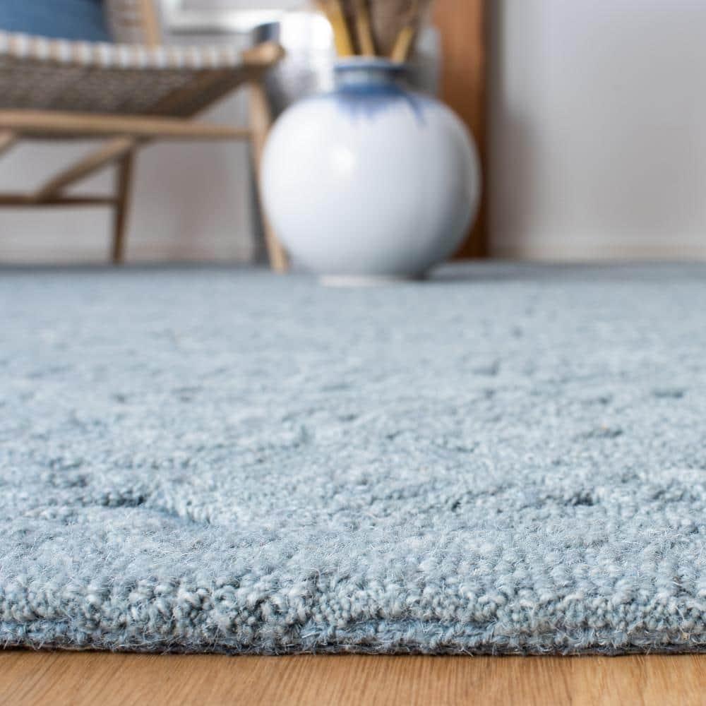 Textural TXT101 Hand Tufted Area Rug - Blue - 8'x10' - Safavieh.