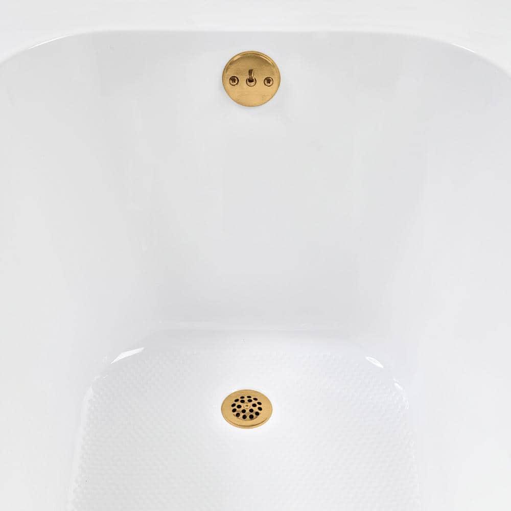 72" x 36" Acrylic Soaking Drop-In Bathtub, Drain Included