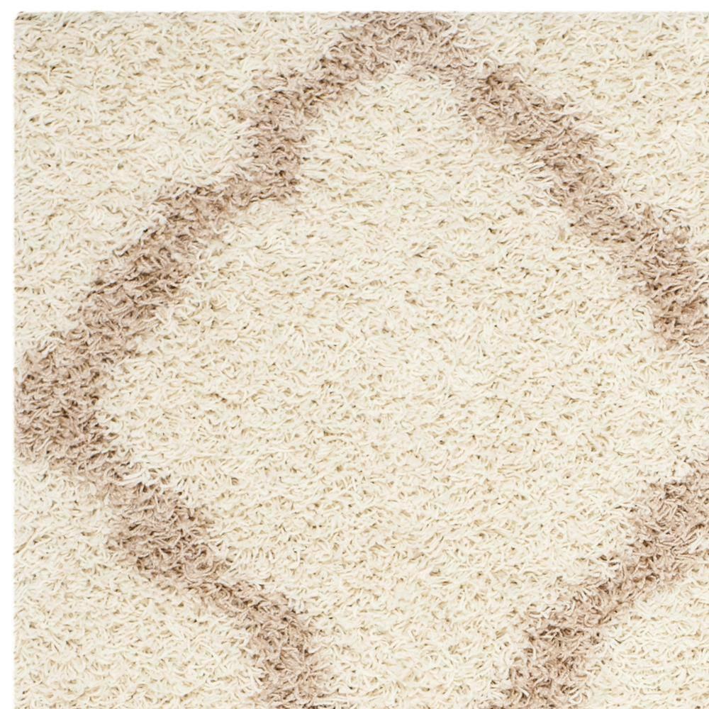 Dallas Shag SGD257 Power Loomed Indoor Area Rug - Ivory/Beige - 5'1"x7'6" - Safavieh.