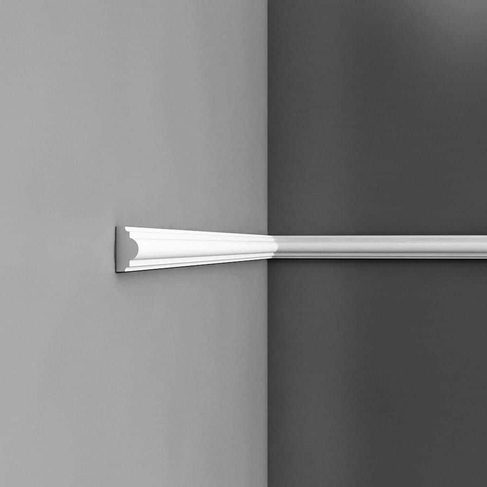 78.75'' H x 1.625'' W x 0.75'' D Plastic Chair Rail