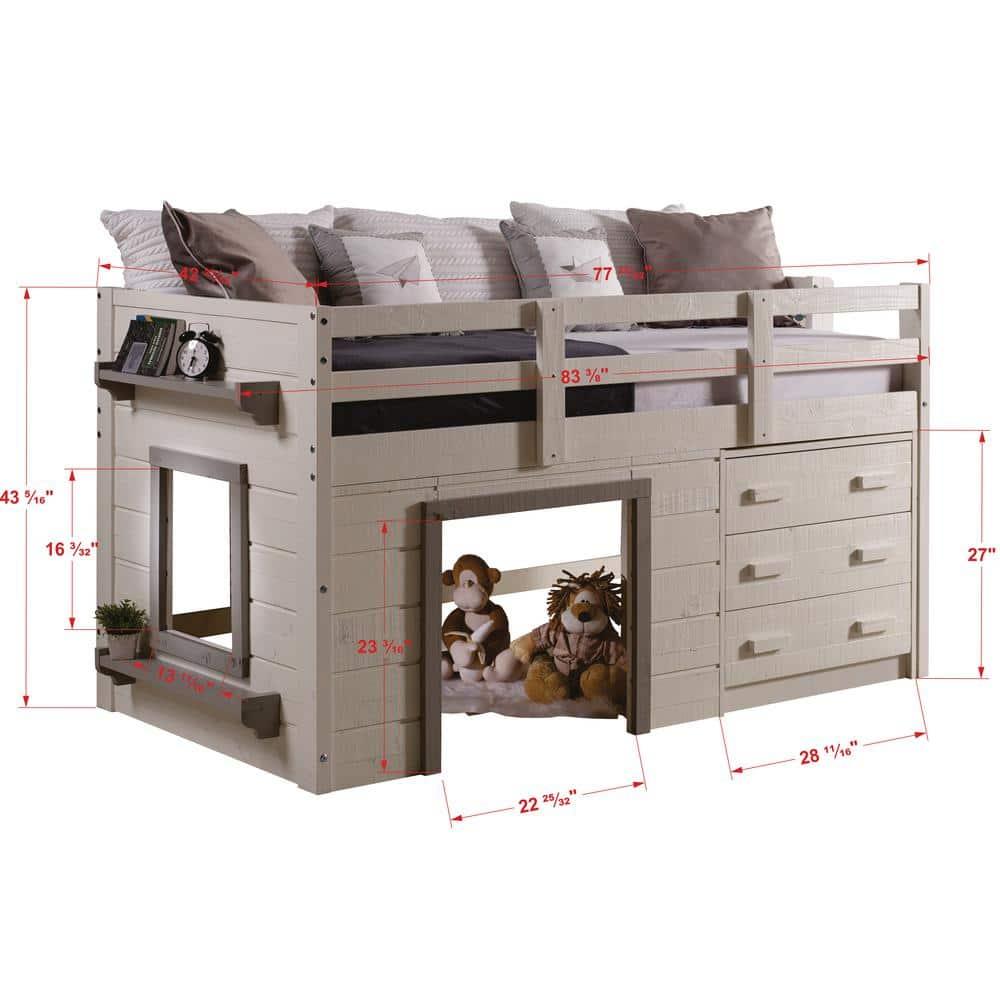 Donco Trading Twin Sweet Dreams Low Loft