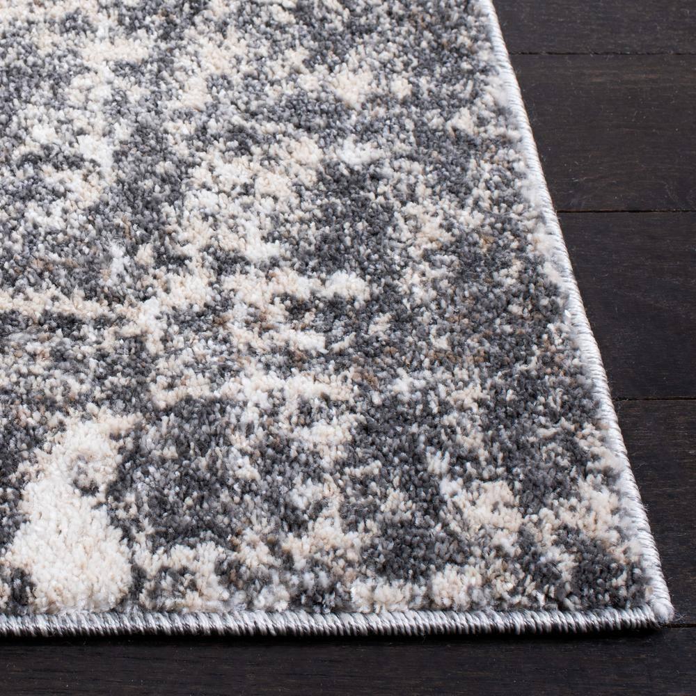 Aston ASN705 Power Loomed Indoor Area Rug - Grey/Ivory - 9'x12' - Safavieh