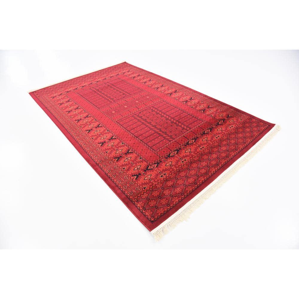 Tekke Roosevelt Red 5' 0 x 8' 0 Area Rug