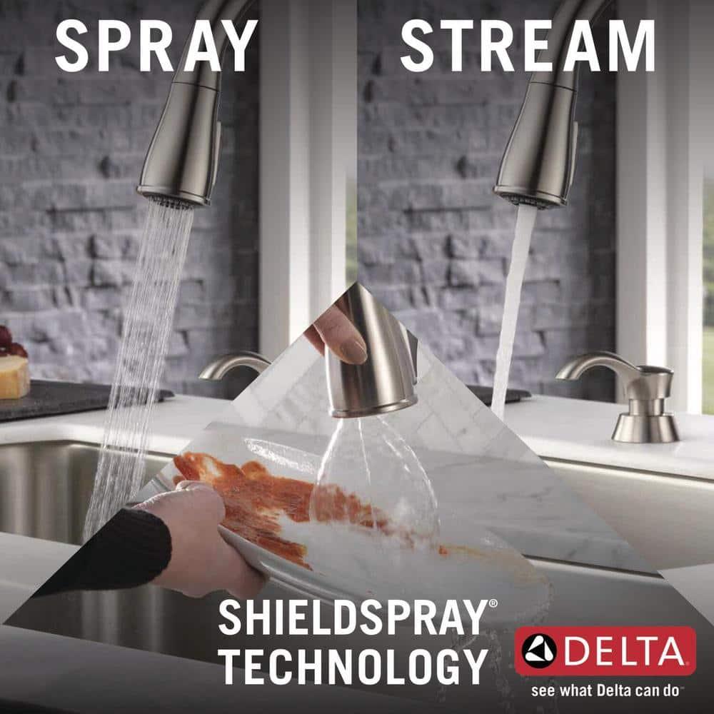 Delta Charmaine One Handle Stainless Steel Kitchen Faucet