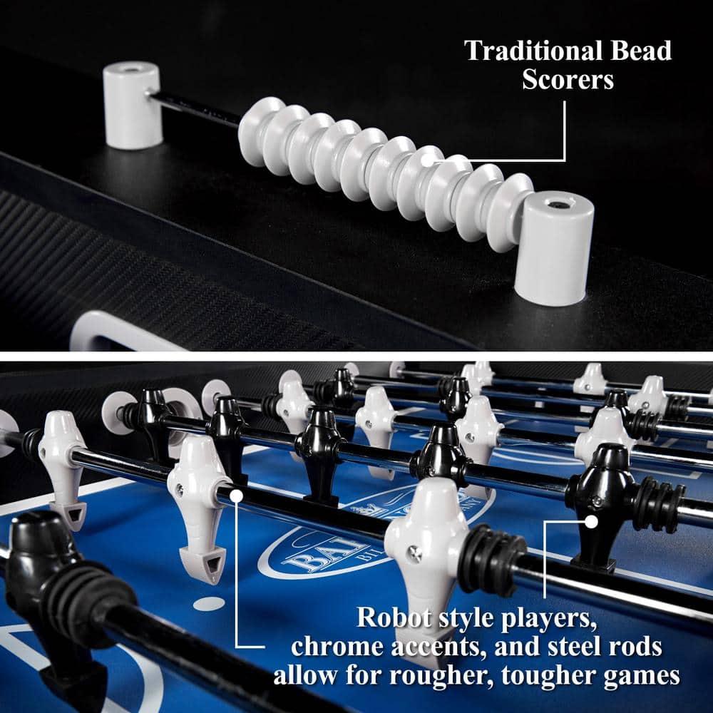 Barrington Billiards Company Barrington Billiards 58” Irvine Foosball Table, with Tabletop Sports Soccer Balls