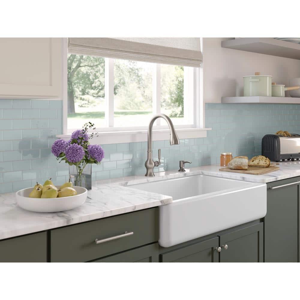 Whitehaven® Self-Trimming 36" L x 22" W Farmhouse Kitchen Sink