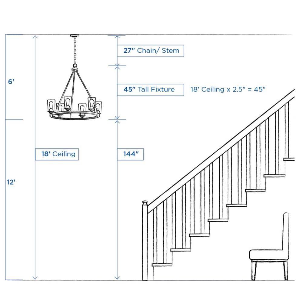 Progress Lighting Mast 4-Light Island Pendant, Brushed Nickel, Clear and Etched Glass Shades