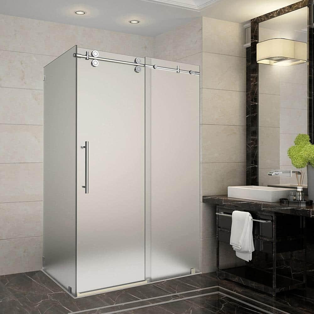 Langham 48" x 75" Rectangle Sliding Shower Enclosure