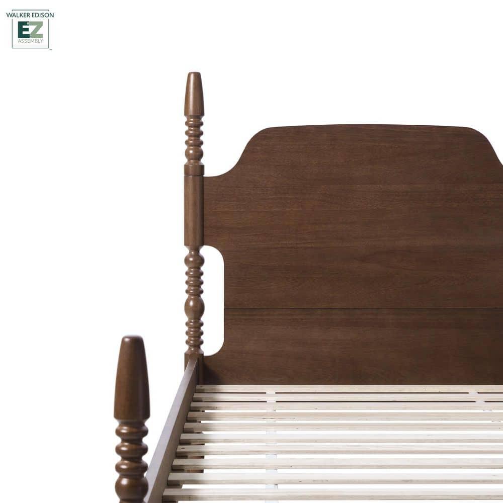 Vivienne Traditional Easy Assembly Solid Wood Twin Spindle Bed