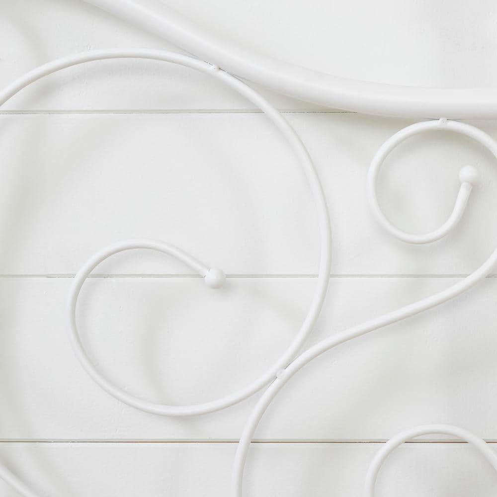 South Shore Summer Breeze Complete Twin Metal Platform Bed (39"), White