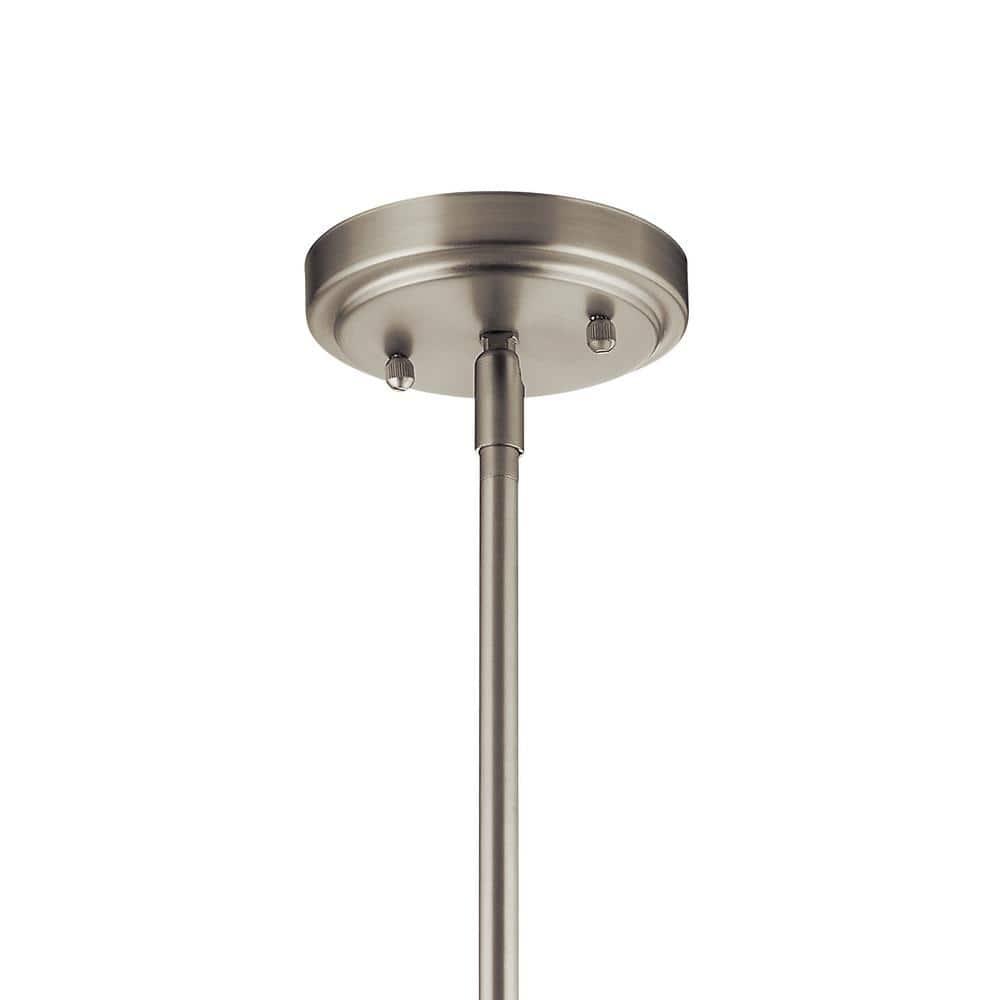 1 Light Mini Pendant 7.75 Inches Tall By 6 Inches Wide-Brushed Nickel Finish Kichler Lighting 52272Ni