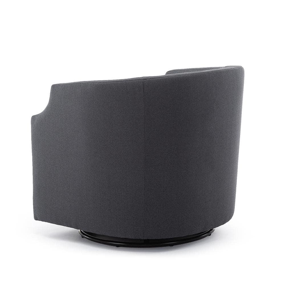Debbie 77.47cm Wide Polyester Swivel Barrel Chair