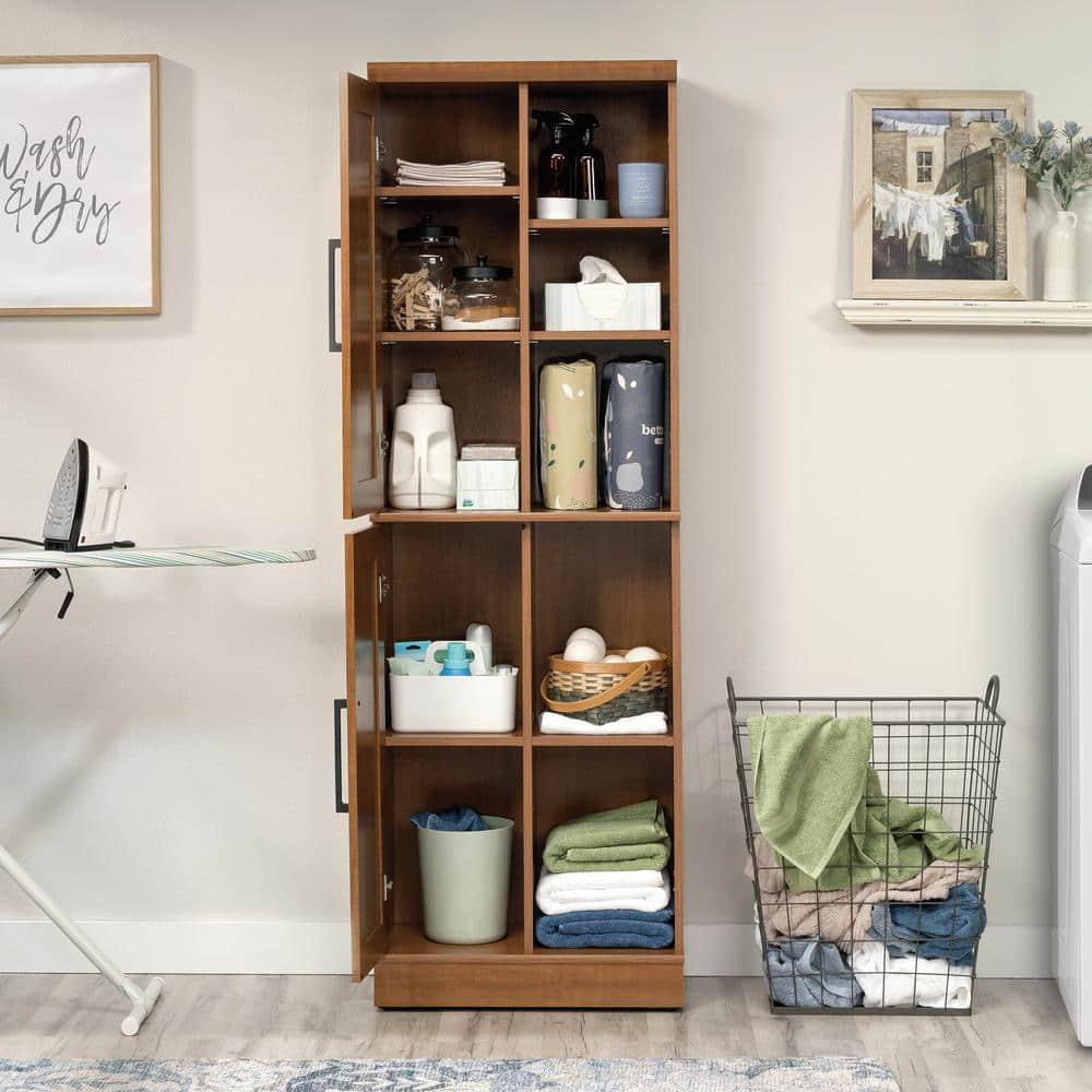 Sauder Homeplus 2 Door Storage Cabinet Sienna Oak