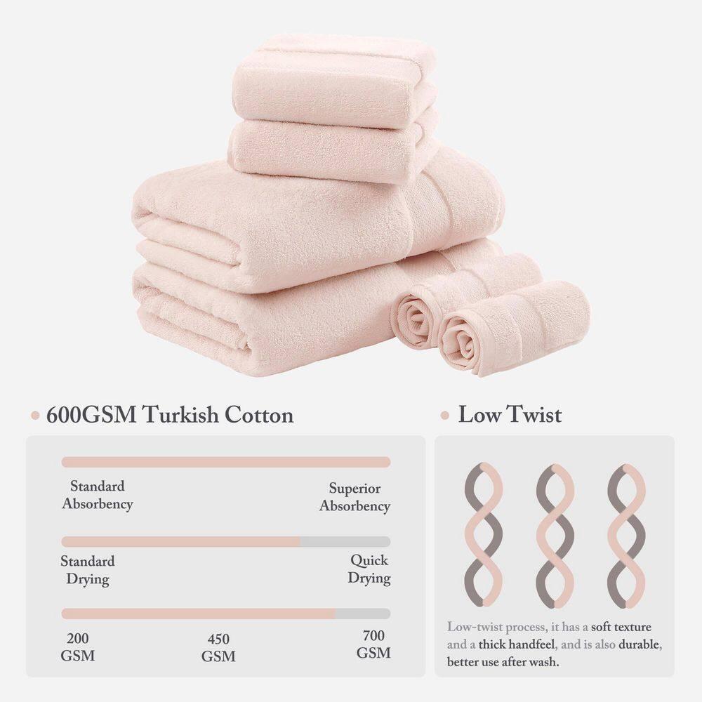 Turkish 100% Cotton Oversized Towel Set