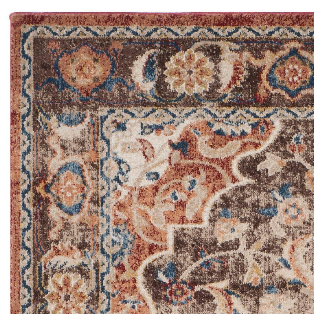 Bijar BIJ648 Power Loomed Indoor Area Rug - Brown/Rust - 5'3"x7'6" - Safavieh
