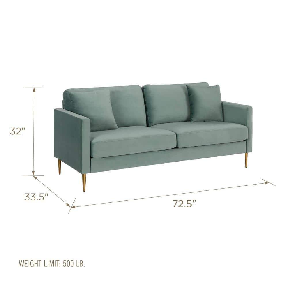 Highland 72" Square Arm Sofa