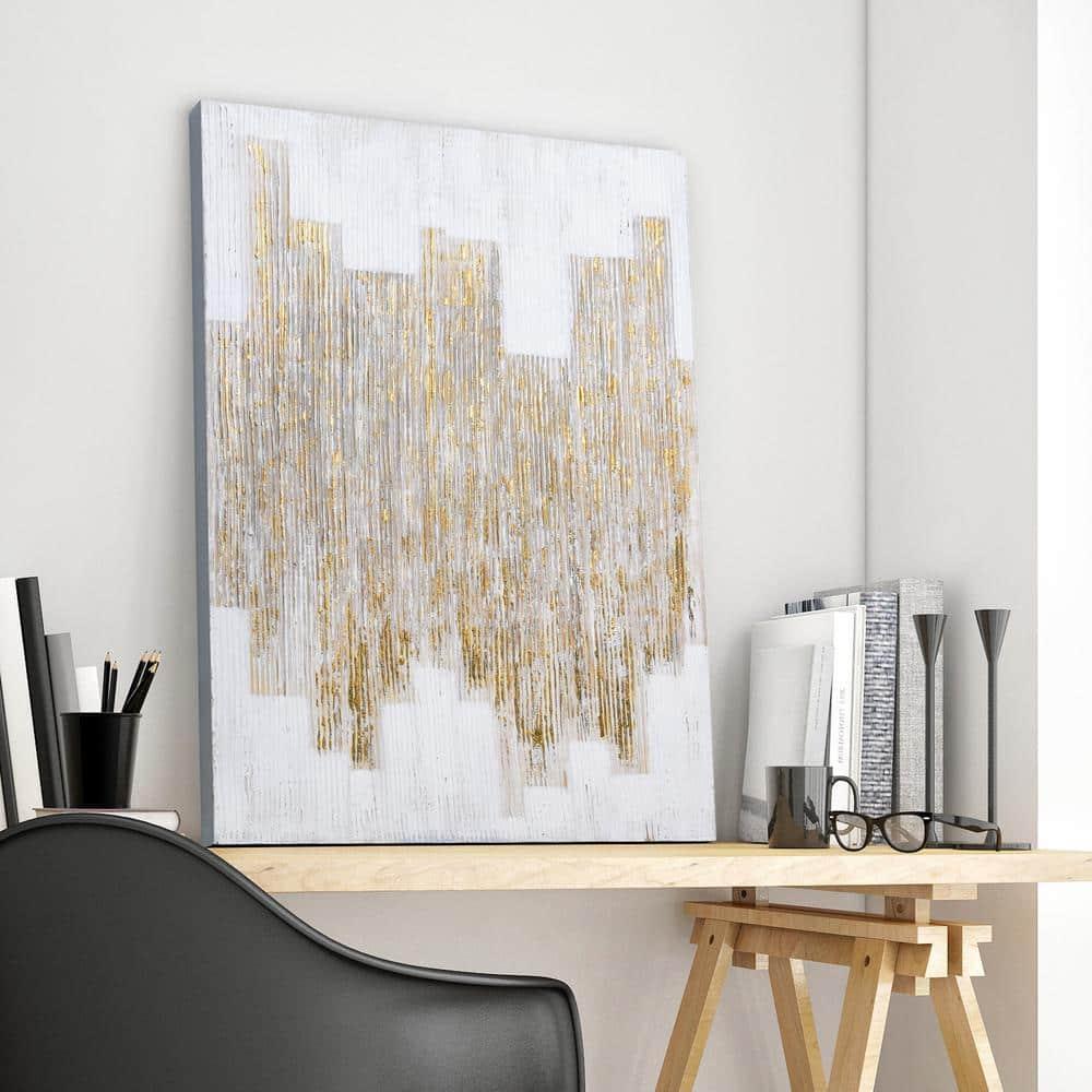 Empire Art Direct The City Textured Metallic Hand Painted Wall Art, 30" x 40" x 1.5", Ready to hang