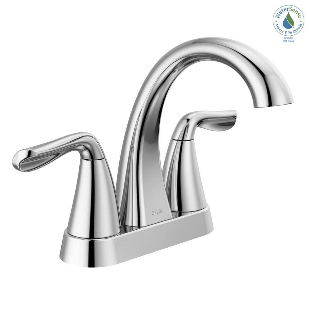 Arvo Centerset Bathroom Faucet with Drain Assembly, 2-handle Bathroom Sink Faucet