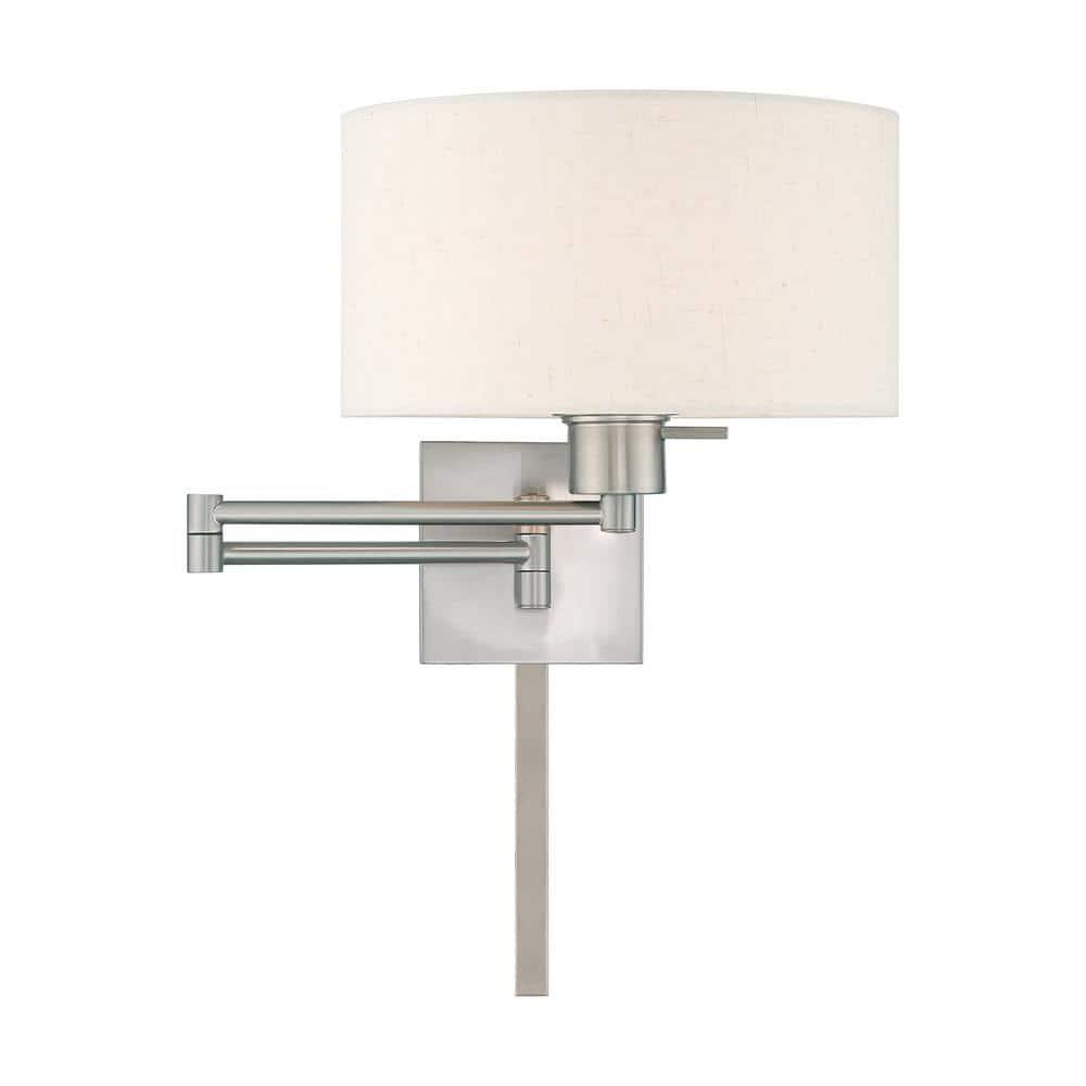 Livex Lighting 1 - Light Wall Light in  Brushed Nickel