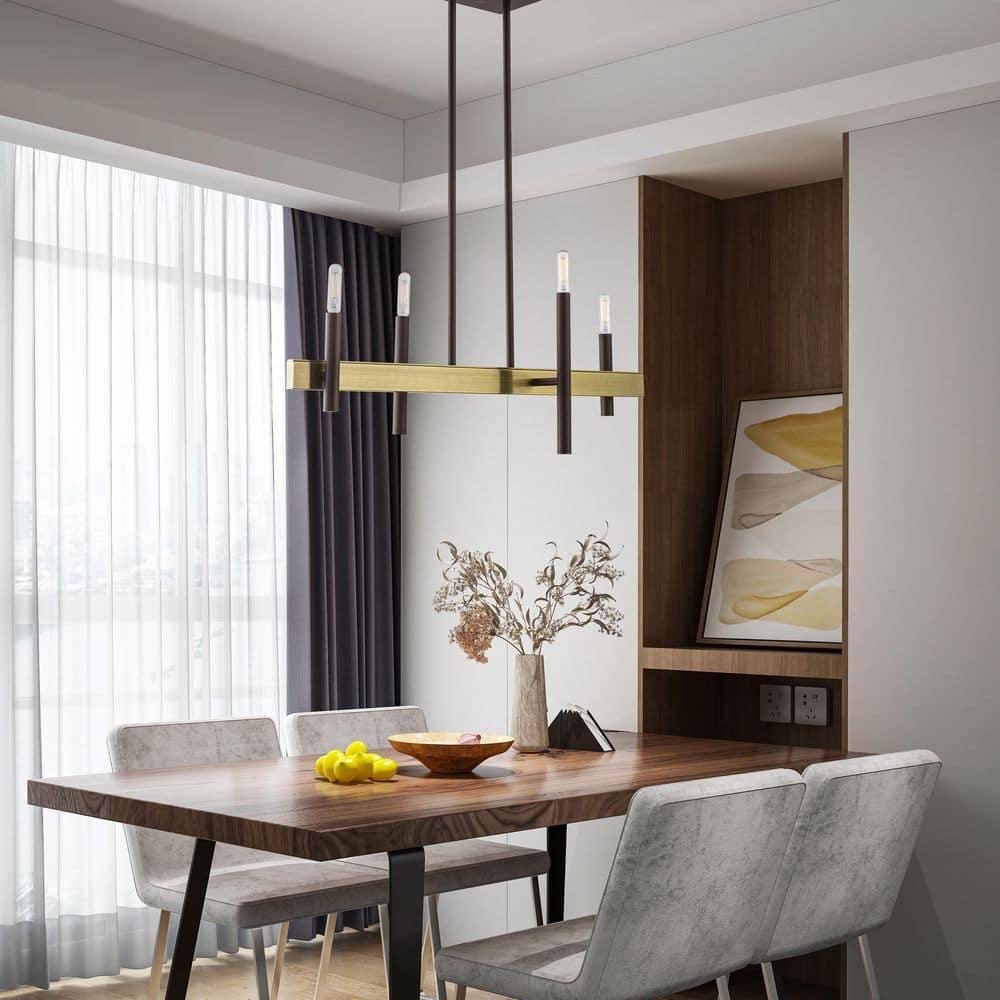 Livex Lighting Denmark 4 - Light Chandelier in  Bronze
