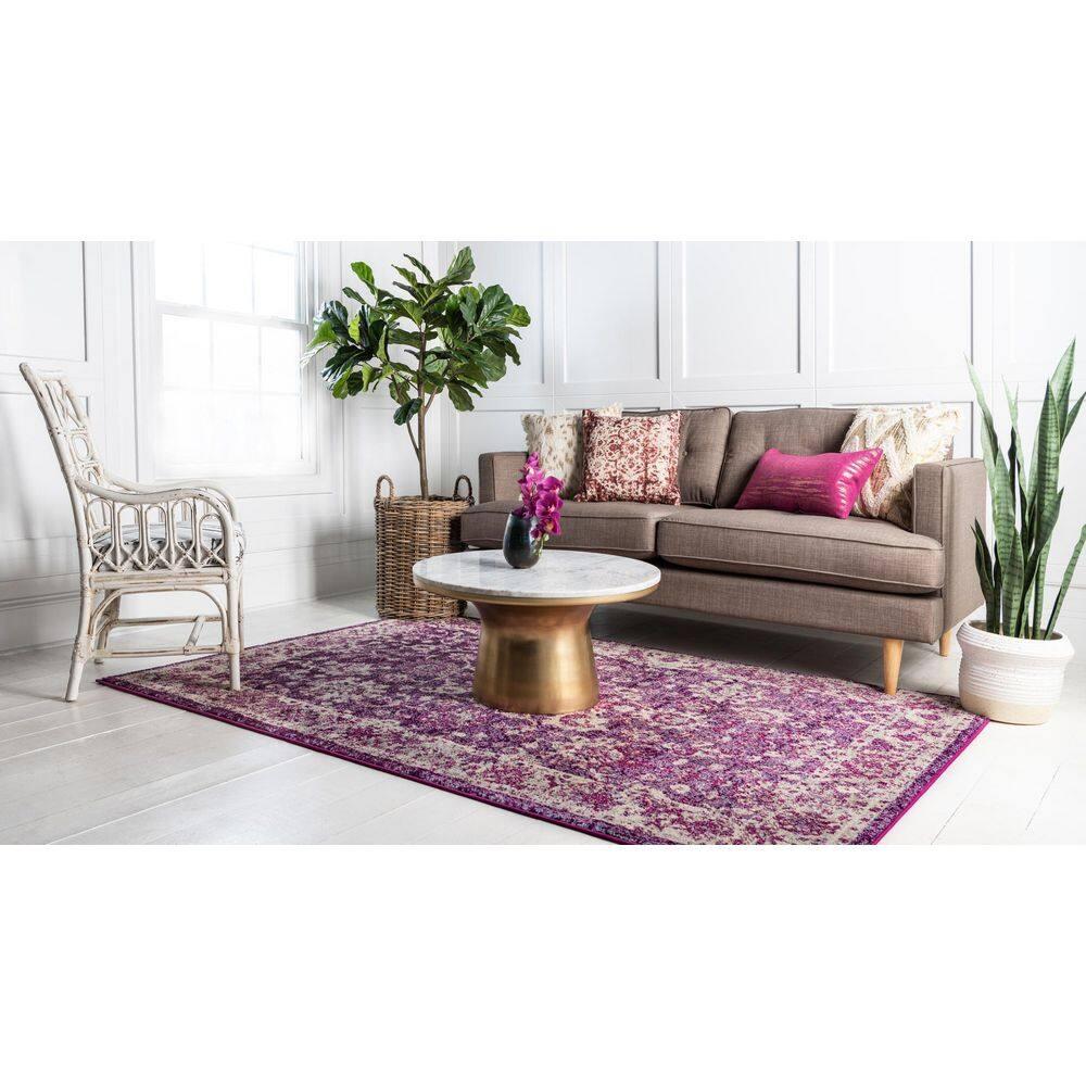 Penrose Krystle Purple 8 ft. x 10 ft. Area Rug