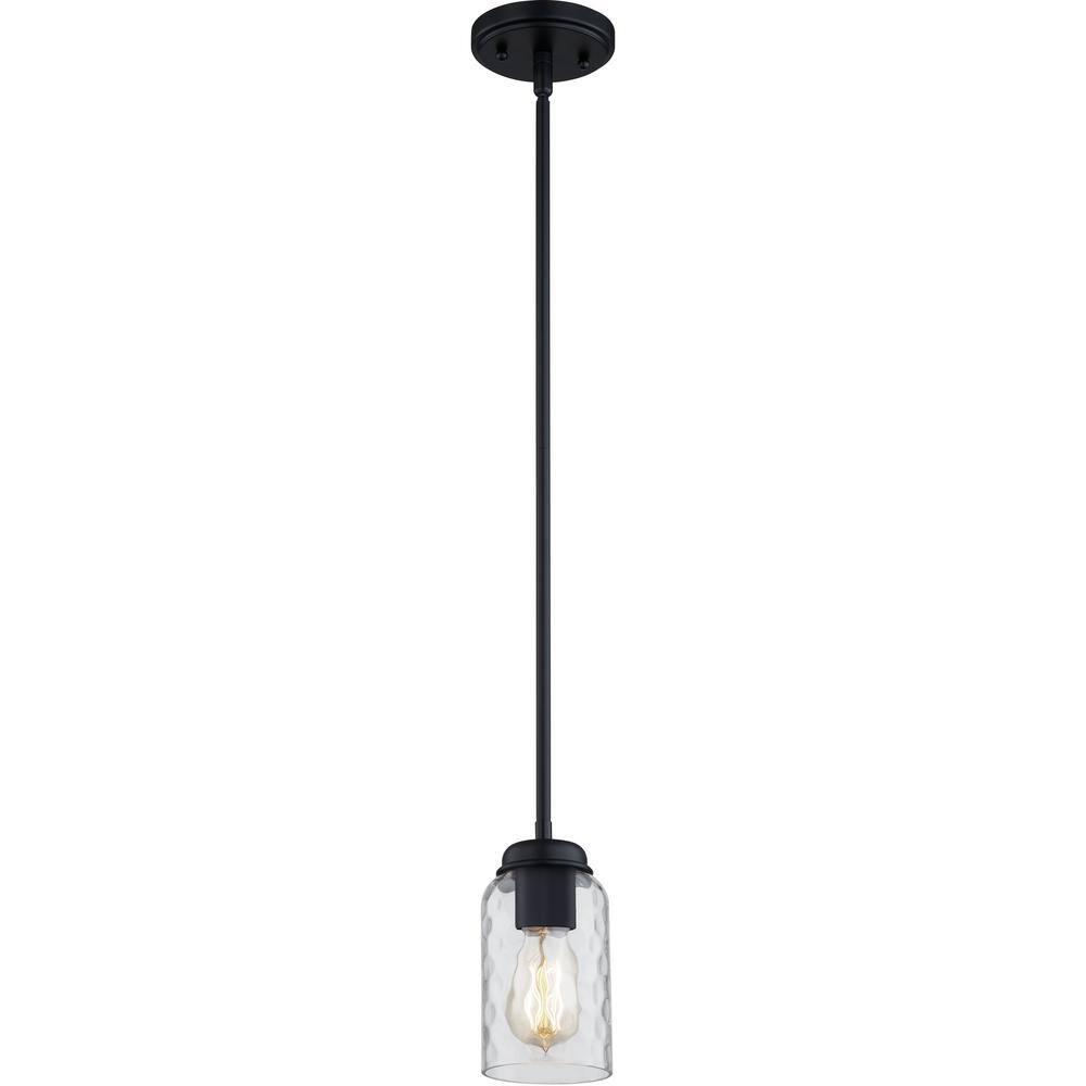 Quoizel Lighting Blanche 1 - Light Pendant in  Matte Black