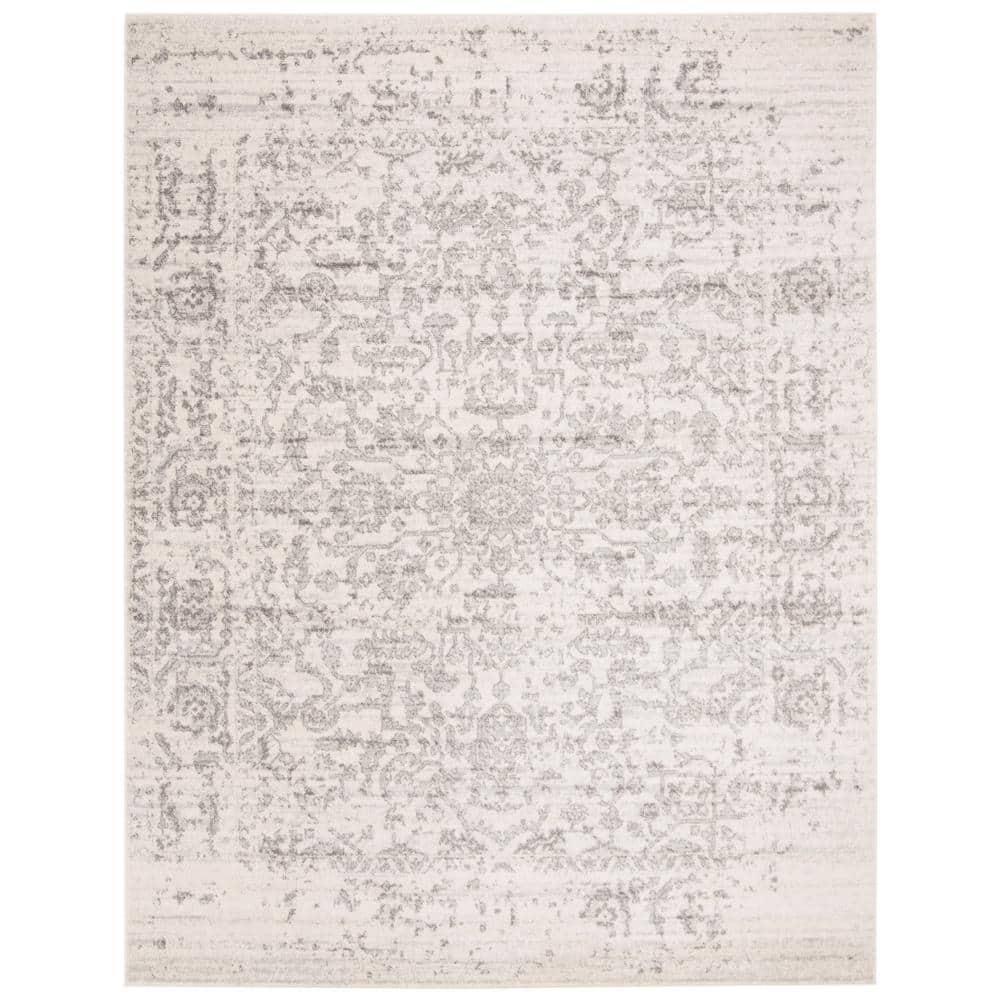 Madison MAD603 Power Loomed Indoor Area Rug - Silver/Ivory - 8'x10' - Safavieh