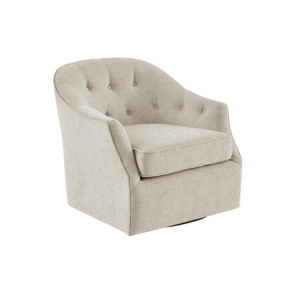 Madison Park Calvin Swivel Chair with Natural Finish MP103-1072