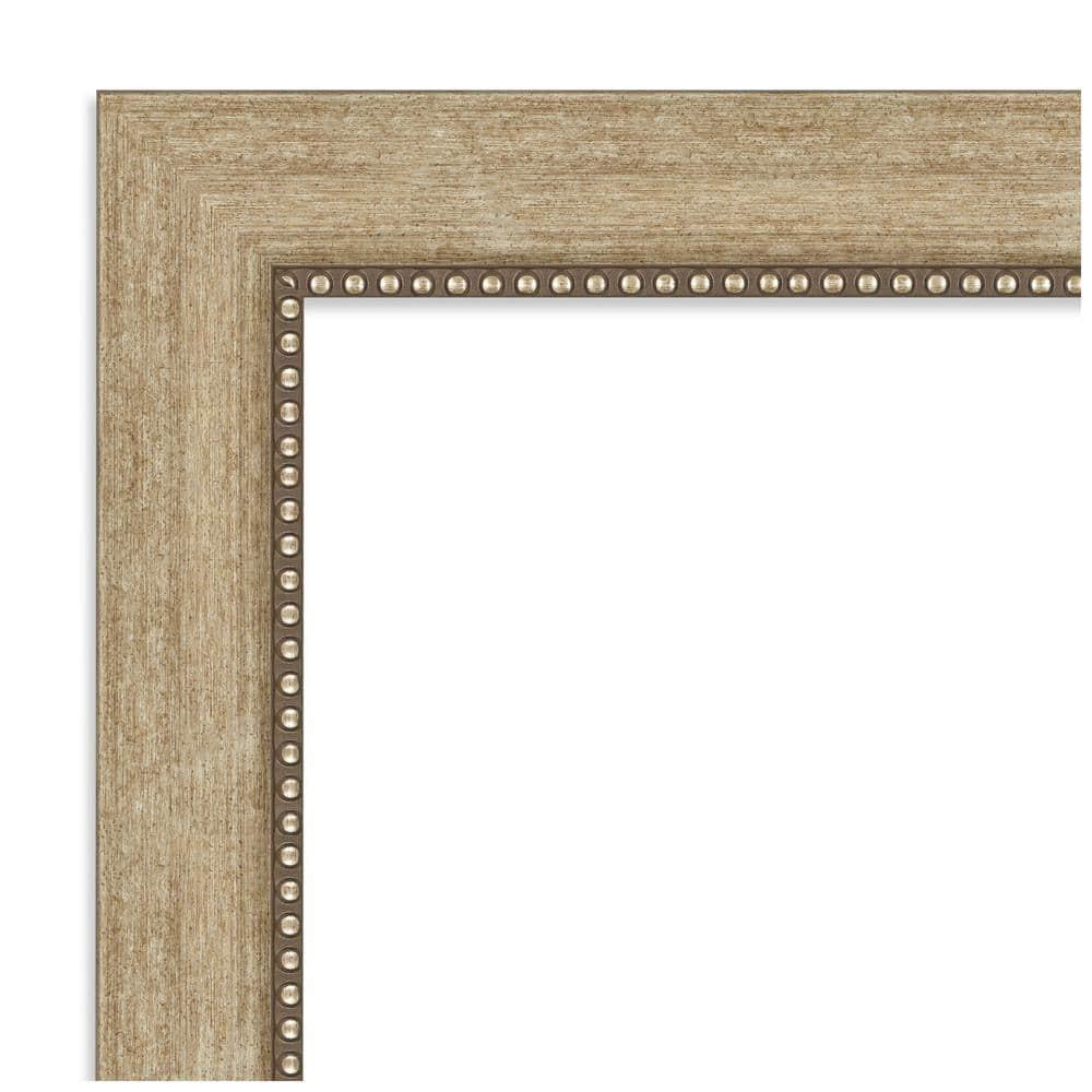 Amanti Art Beveled Bathroom Wall Mirror - Astor Frame Astor Champagne Outer Size: 33 x 27 in Gold