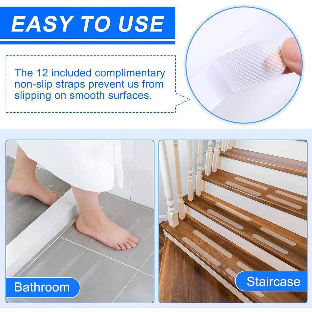 2 Pack 16 Inch Grab Bars for Bathtubs and Showers, Anti Slip Handicap Grab Bars for Shower, Safety Bath & Toilet Rail for Elderly Senior, Shower Handle Disability Assist Bathroom Handrail