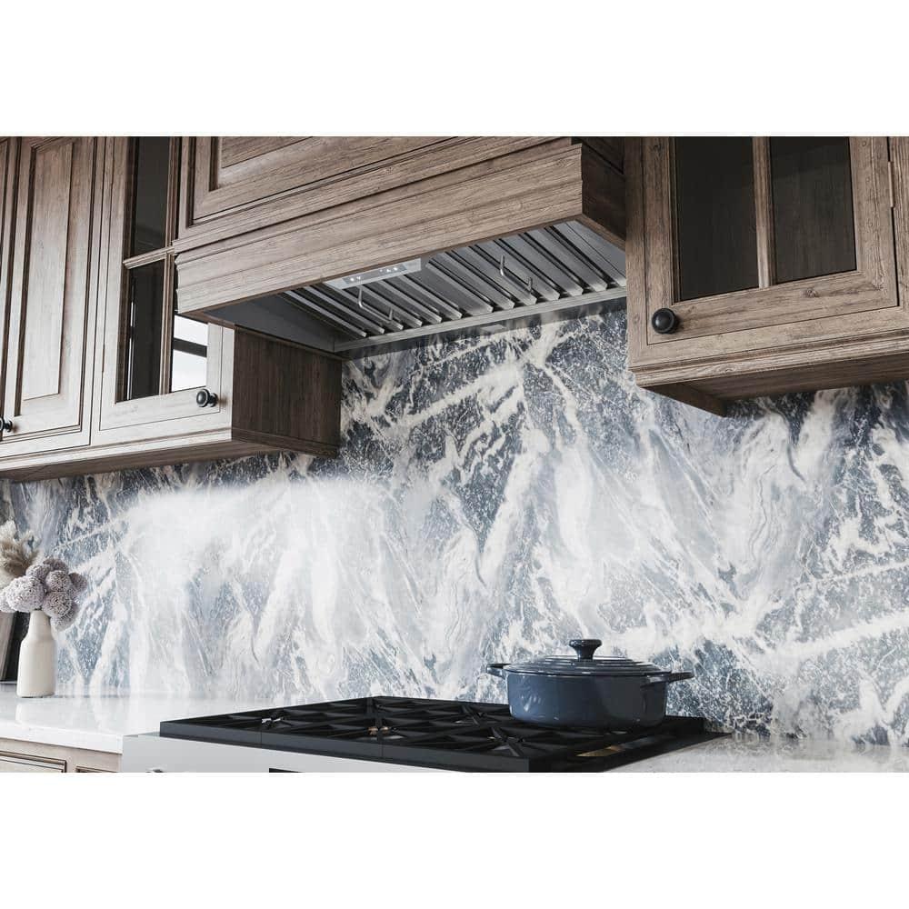 Zephyr Monsoon Connect 48" 700 CFM Insert Mount Range Hood with LED Light in Stainless Steel