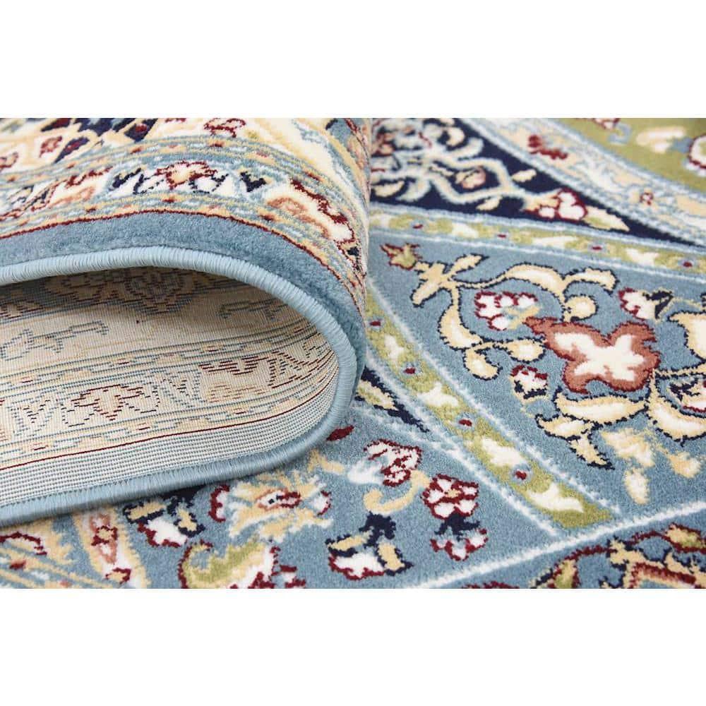 Unique Loom Narenj Collection Area Rug - Adams (5' 1" x 8' Rectangle Blue/Burgundy)