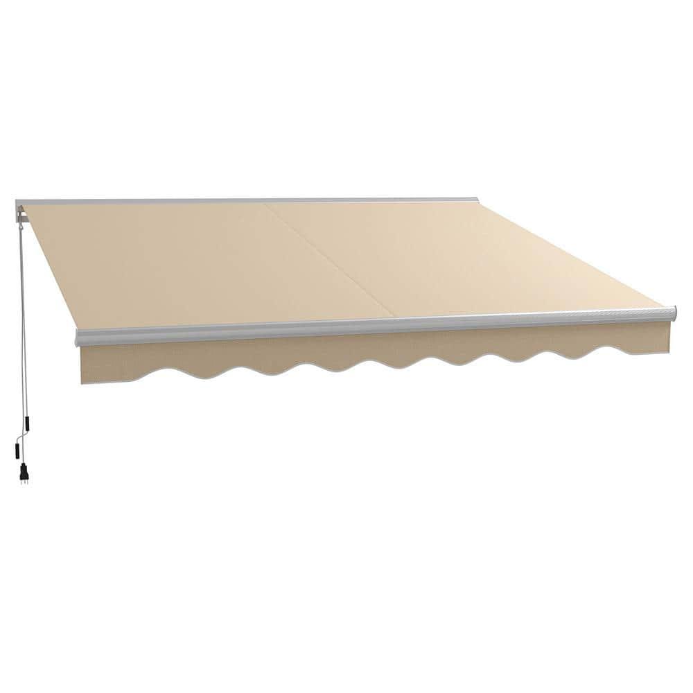 Outsunny Outsunny Polyester Cover Retractable Patio Awning