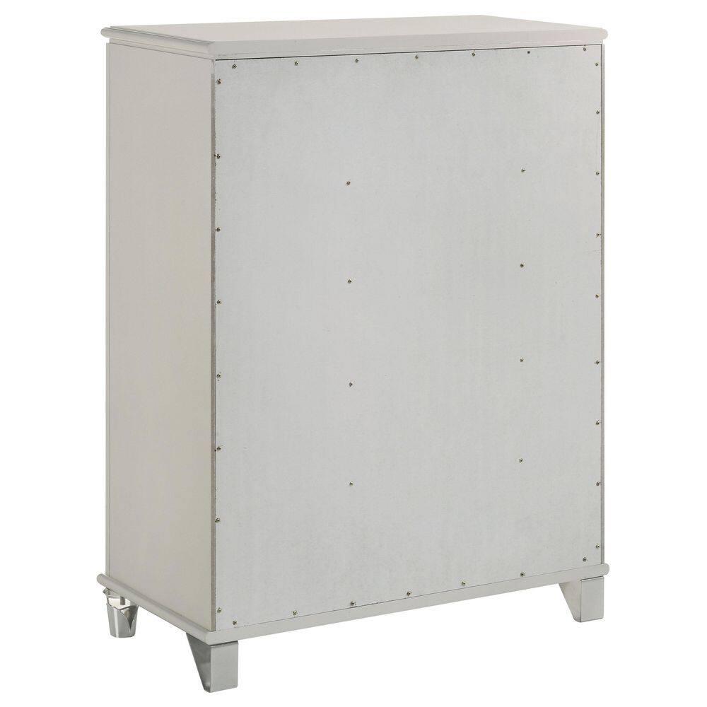 5-drawer Bedroom Chest Of Drawers Pearl White