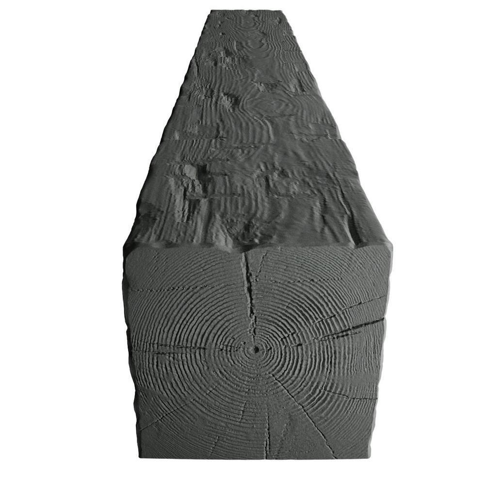 Ekena Millwork Hand Hewn Timberthane Faux Wood 3-Sided Ceiling Beam (U-beam)