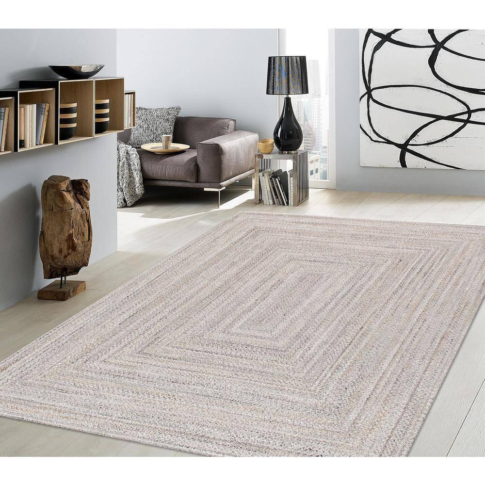 Lagos Hand Knotted Geometric Indoor / Outdoor Rug