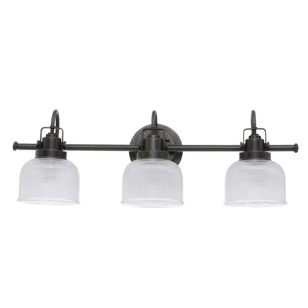 Rosser 3 Light Transparent Dimmable Vanity Light